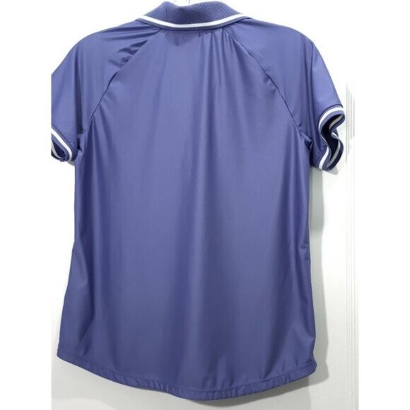 Mondetta Women's Golf Shirt Collared Short Sleeve 1/4 Zipper - Plum Color - Picture 10 of 10